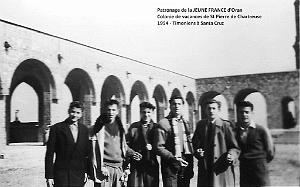 COLO JEUNE FRANCE 1954 timoniens a Santa Cruz